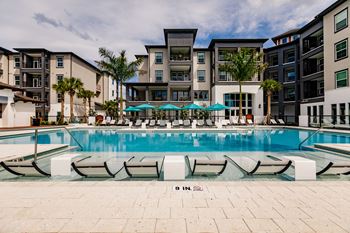 Poolside sundeck